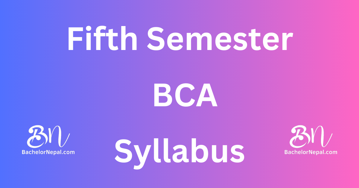 BCA Fifth SEM Syllabus