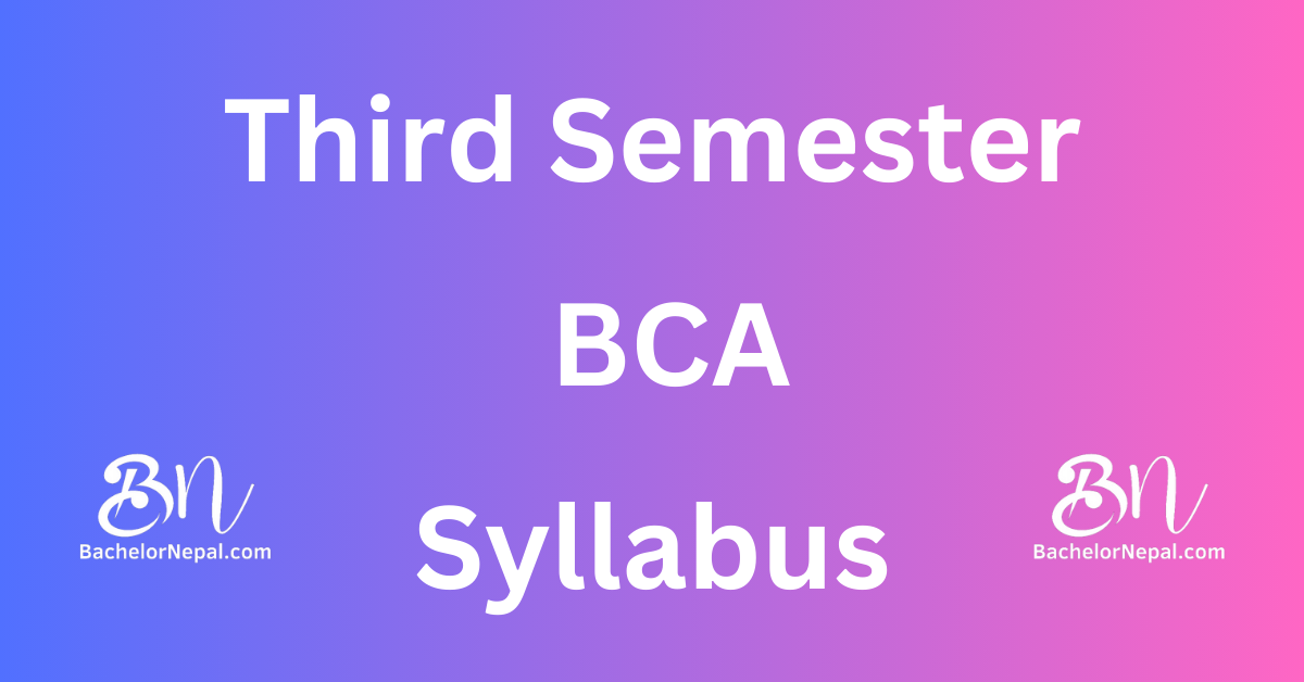 BCA Third SEM Syllabus